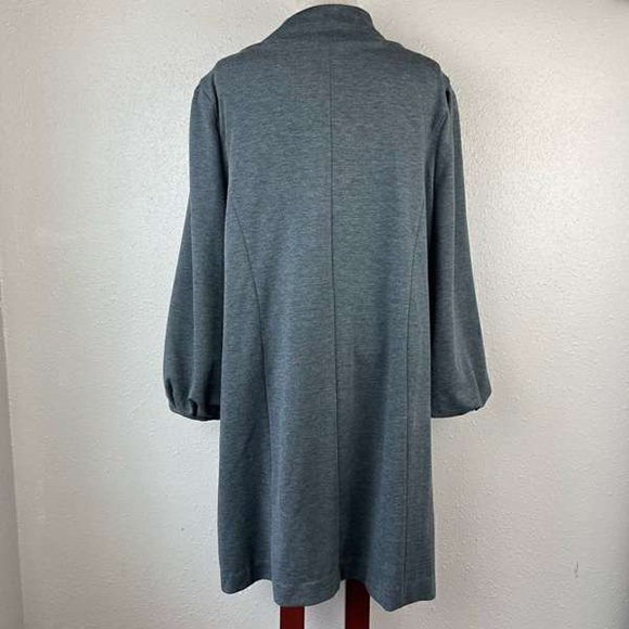 Grey Button-Front Cozy Lounge Robe - Picture 2 of 2